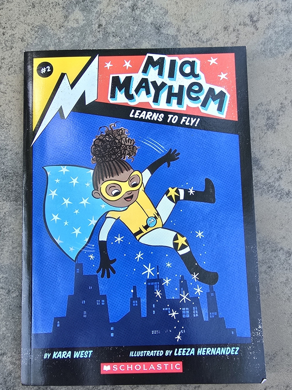 Scholastic Mia Mayhem Kids Book - Blue / Yellow Cover